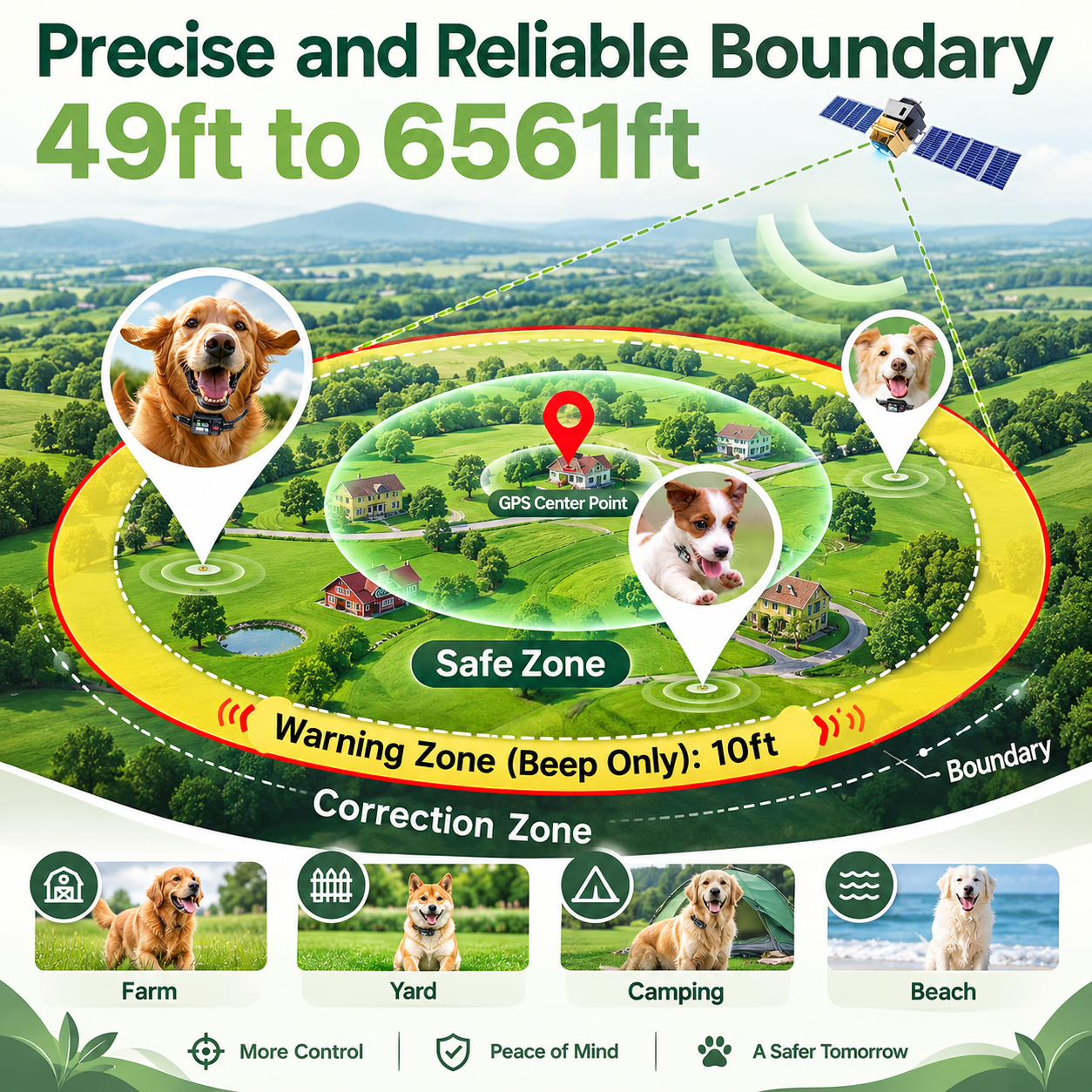 FURLIVIO™ GPS Wireless Electronic Collar for Dog Training